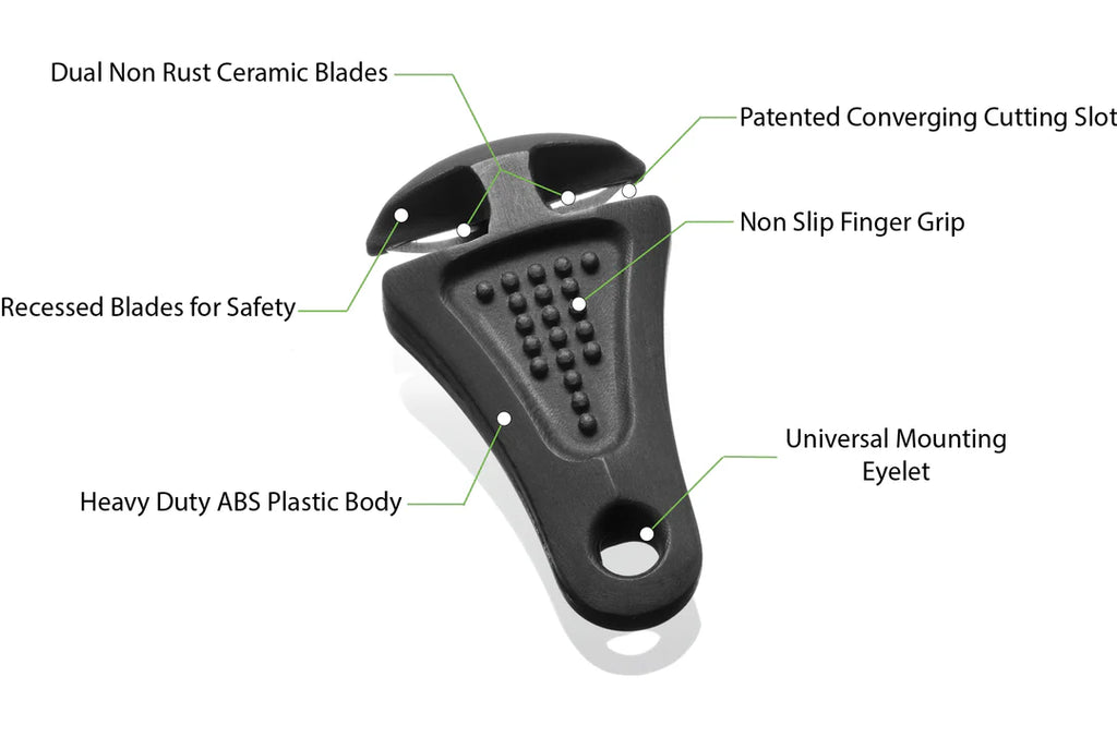 LINE CUTTERZ CERAMIC BLADE ZIPPER PULL
